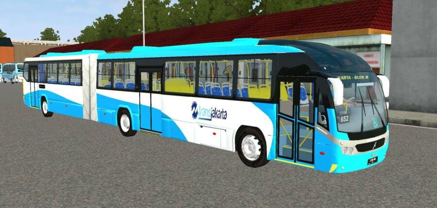 MOD BUSSID Bus Transjakarta Gandeng