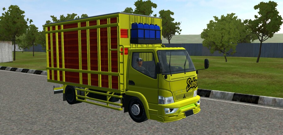 MOD BUSSID Canter Ayam New Ikhtiar