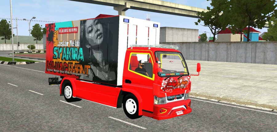 MOD BUSSID Canter Box Lady Rose