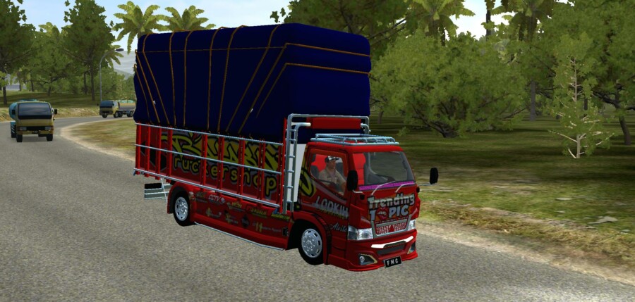 MOD BUSSID Canter Trending Topic Terpal Gayor