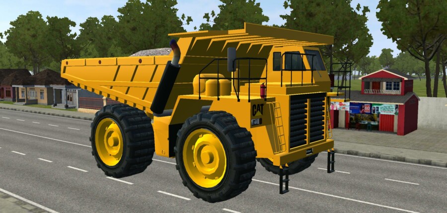 MOD BUSSID Cat Dump Truck