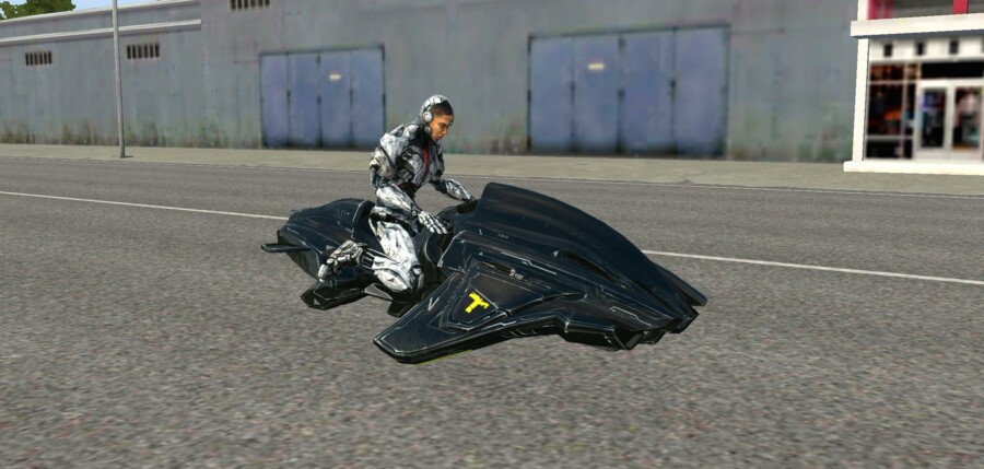 MOD BUSSID Cyborg Hoverbike