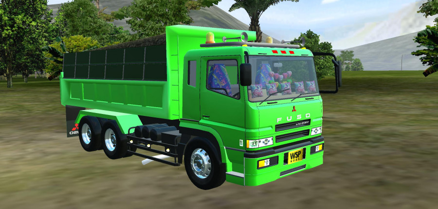 MOD BUSSID Fuso Tribal Muatan Kayu