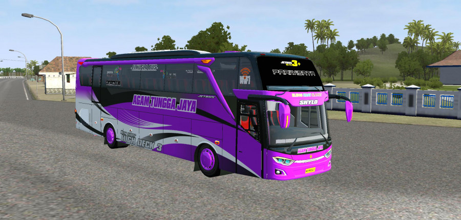 MOD BUSSID JB3+ SHD Agam Tungga Jaya Shylo