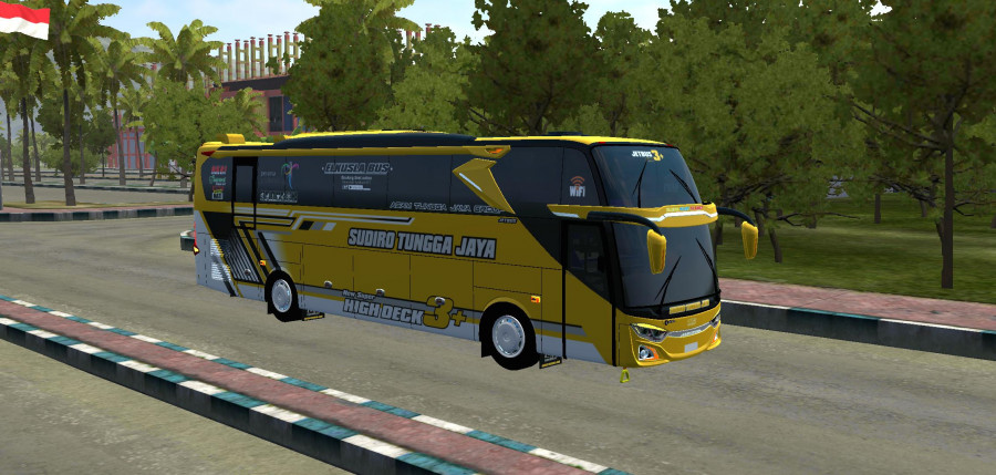 MOD BUSSID JB3+ SHD Hino RK8 260 New Facelift