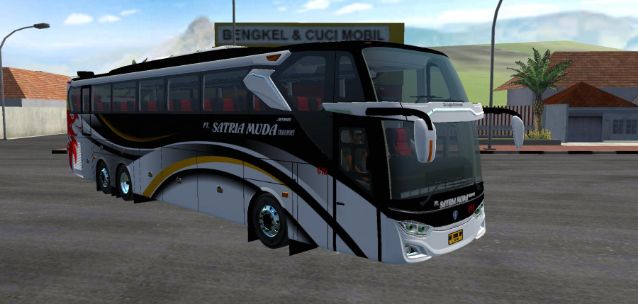 MOD BUSSID JB3+ Voyager Angga Saputro Scania K410iB Polos