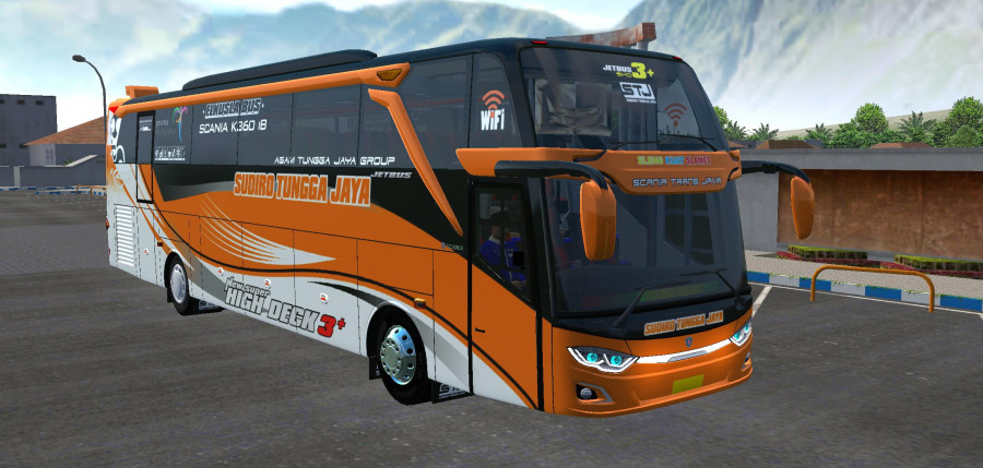 MOD BUSSID Jetbus 3+ SHD Sudiro Tungga Jaya Air Suspension