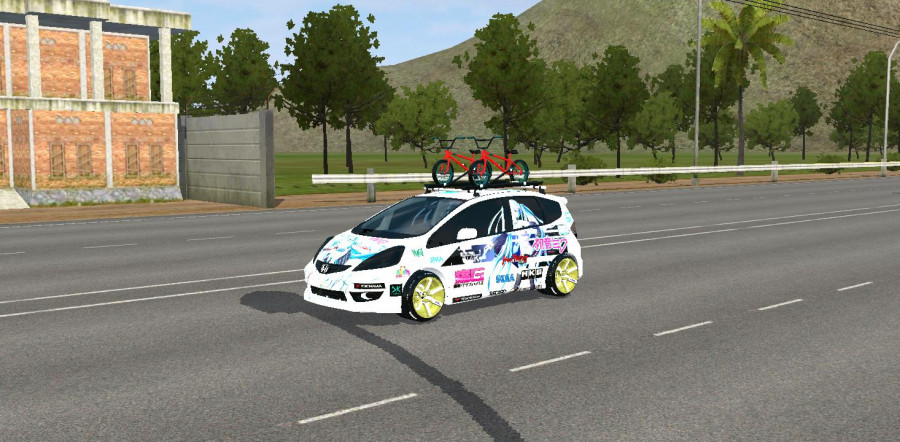 MOD BUSSID Mobil Honda Jazz Miku
