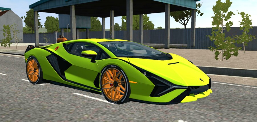 MOD BUSSID Mobil Lamborghini Sian