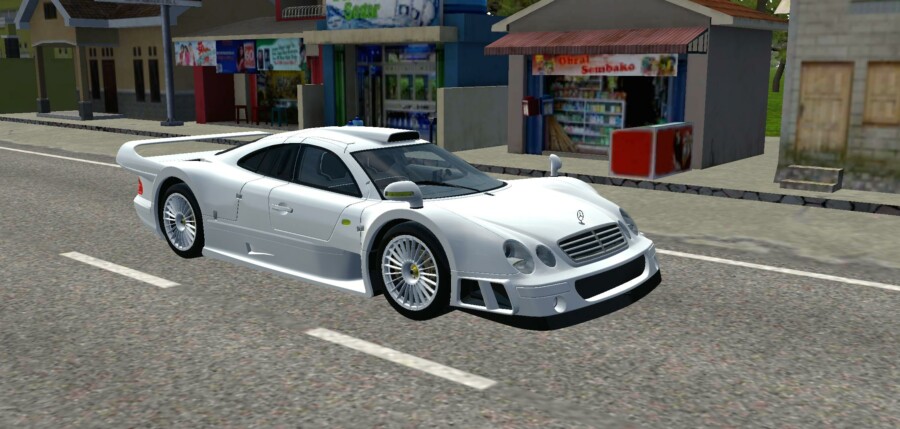 MOD BUSSID Mobil Mercedes-Benz CLK GTR