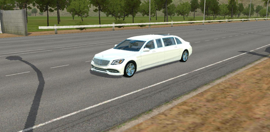 MOD BUSSID Mobil Mercedes-Benz Limousin S650