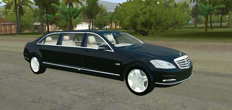 MOD BUSSID Mobil Mercedes-Benz S600 Guard