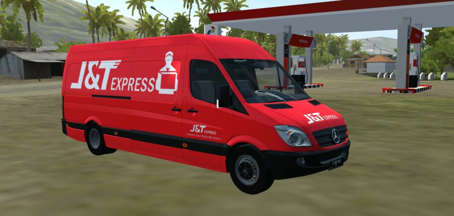 MOD BUSSID Mobil Mercedes-Benz Sprinter Cargo Van