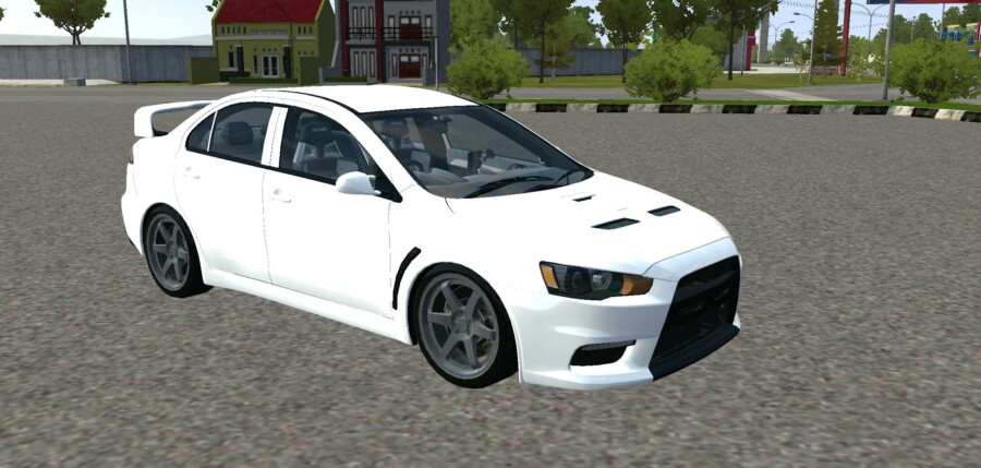 MOD BUSSID Mobil Mitsubishi Lancer Evolution X