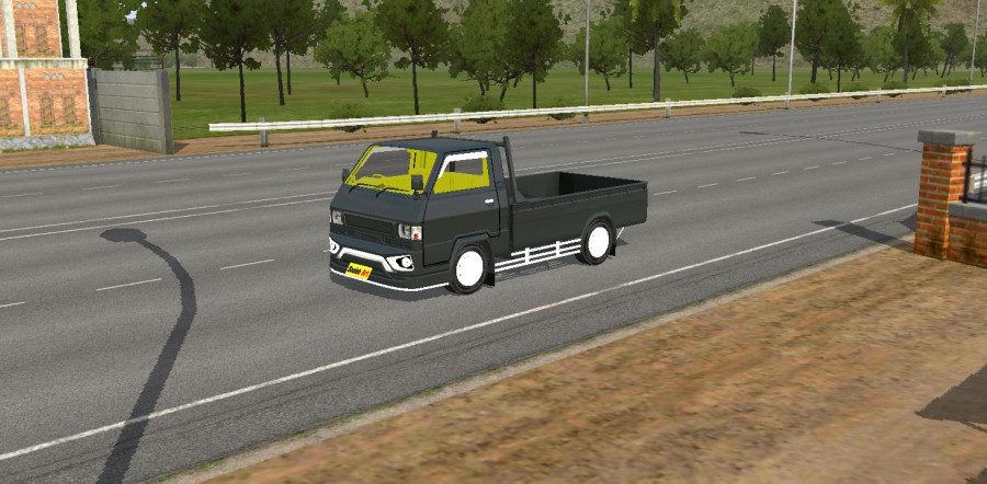 MOD BUSSID Mobil Mitsubishi Pickup L300 Minimalis Bumper Jetbus