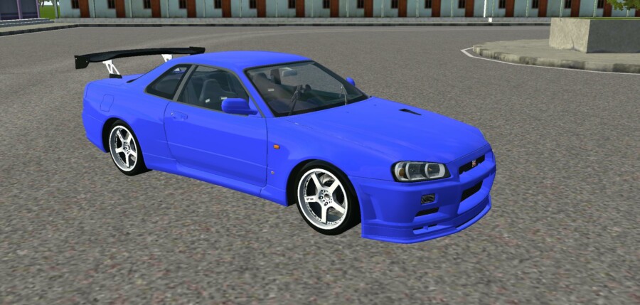 MOD BUSSID Mobil Nissan Skyline GT-R R34