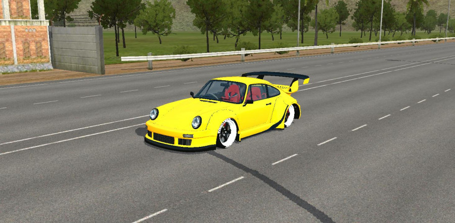MOD BUSSID Mobil Porsche 911 RWB