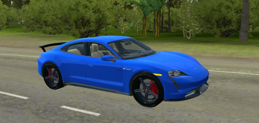 MOD BUSSID Mobil Porsche Taycan Turbo S