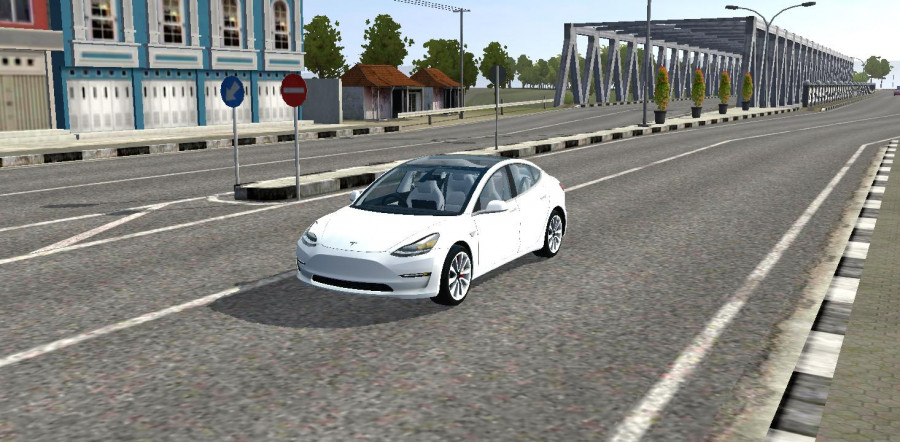 MOD BUSSID Mobil Tesla Model 3