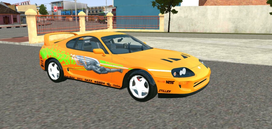 MOD BUSSID Mobil Toyota Supra Paul Walker