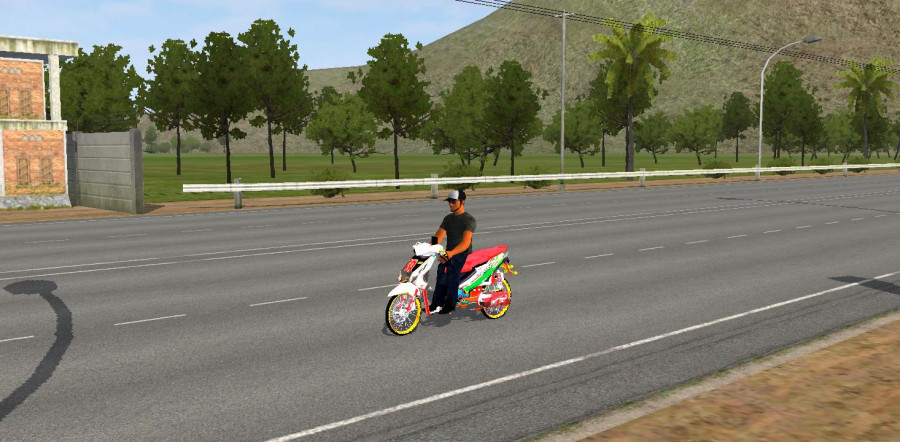 MOD BUSSID Motor Honda Beat Drag Racing