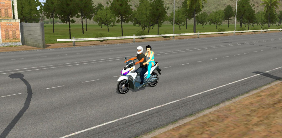 MOD BUSSID Motor Honda Vario 150 Knalpot Racing (Mberrr)