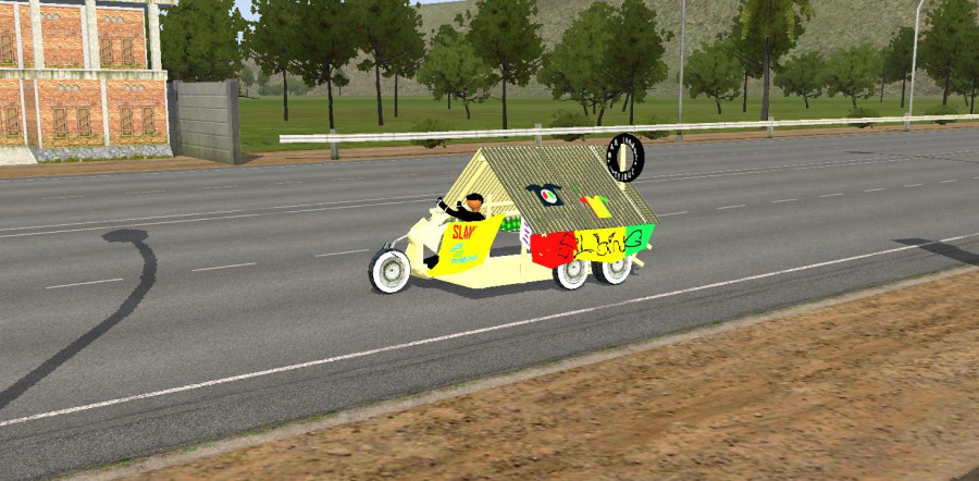 MOD BUSSID Motor Vespa Omah