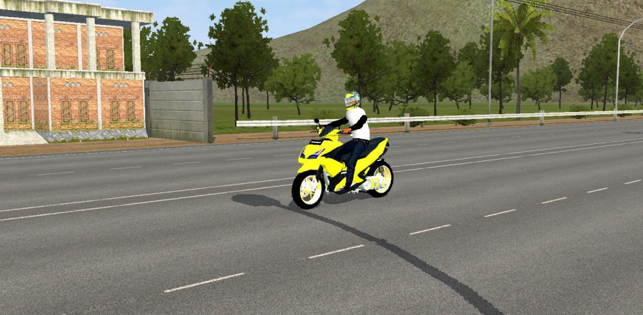 MOD BUSSID Motor Yamaha Aerox 155cc