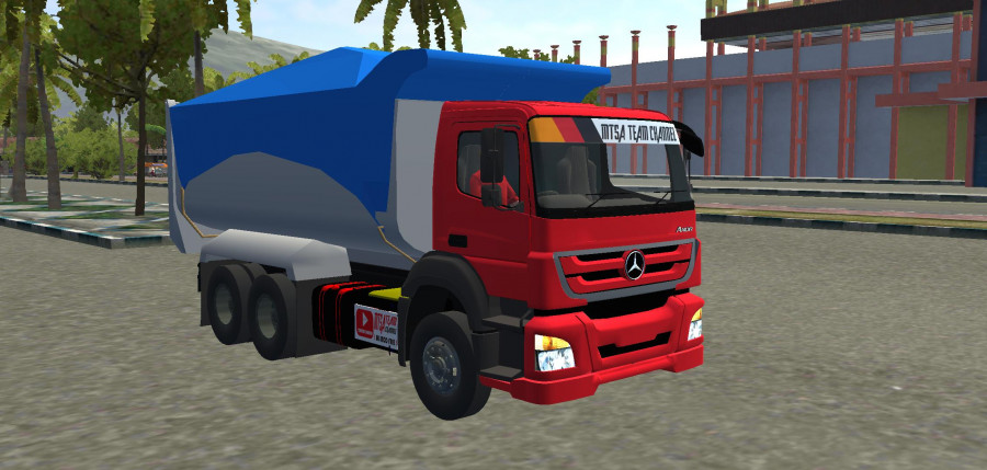 MOD BUSSID Truck Axor Mercedes-Benz Dump