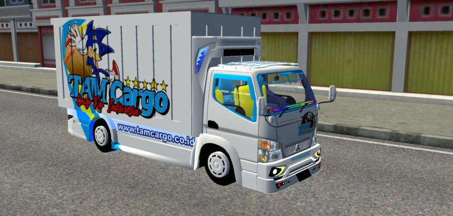 MOD BUSSID Truck Canter Box New Tam Cargo