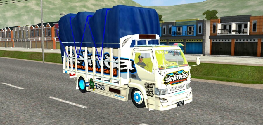 MOD BUSSID Truck Canter New Selinda Terpal Gayor
