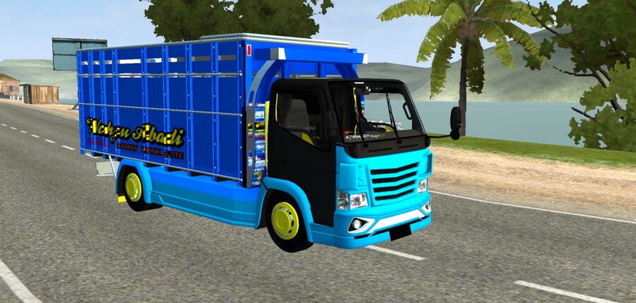 MOD BUSSID Truck Canter New Wahyu Abadi Tanpa Terpal