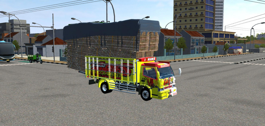 MOD BUSSID Truck Canter Paman Santri Muatan Gayor