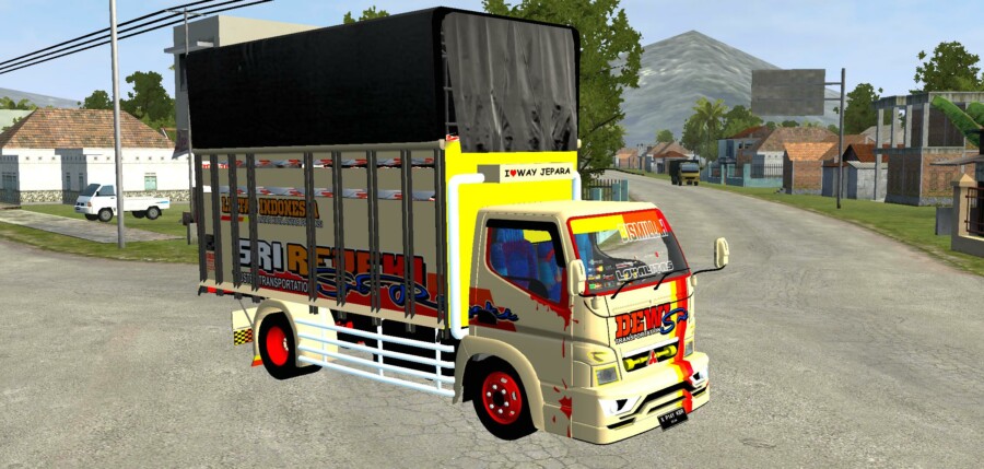 MOD BUSSID Truck Canter Sumatra Dewi Sri