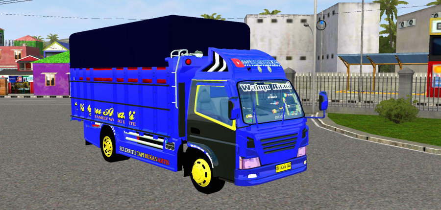 MOD BUSSID Truck Canter Wahyu Abadi