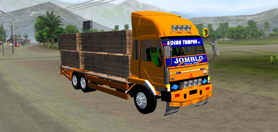 MOD BUSSID Truck Fuso Fighter Angkut Papan