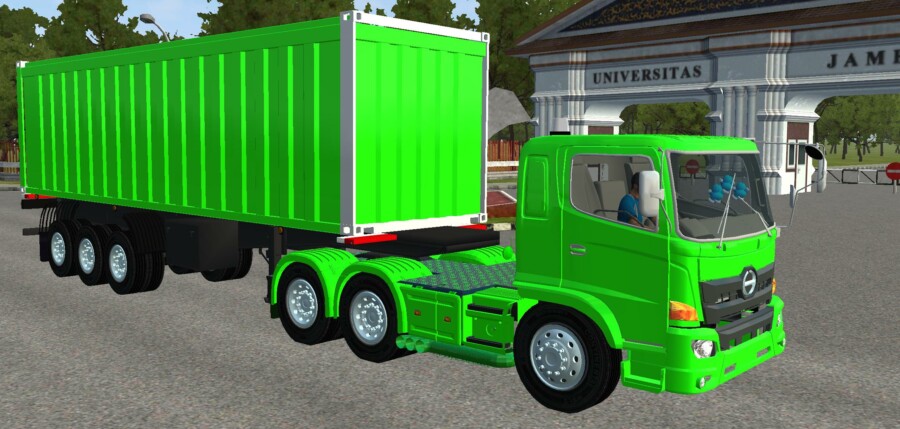 MOD BUSSID Truck Hino 500 Trailer
