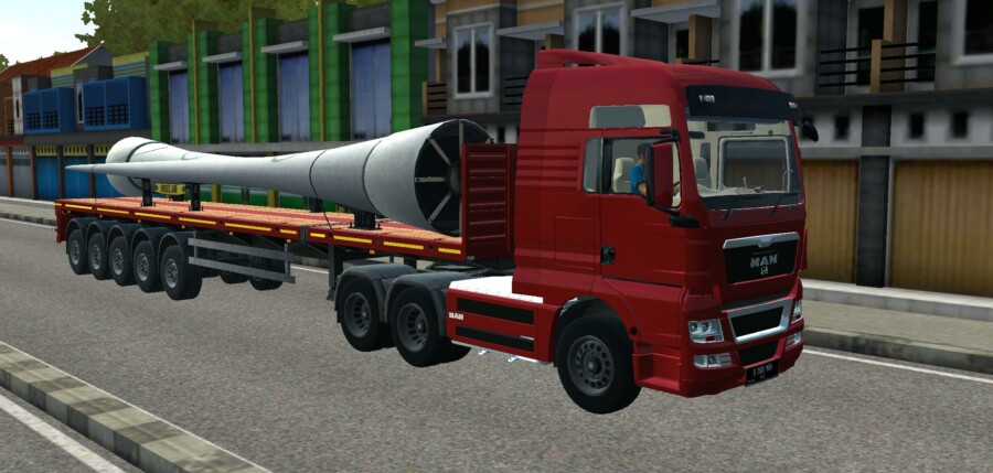 MOD BUSSID Truck MAN TGX V8 Trailer