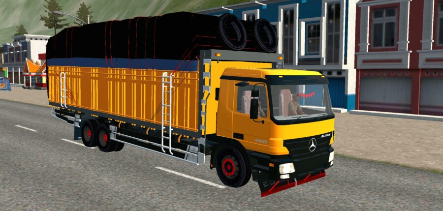 MOD BUSSID Truck Mercedes-Benz Actros Sumatra