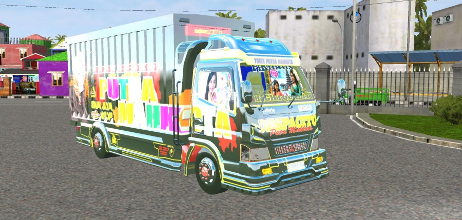 MOD BUSSID Truck Mitsubishi Fuso Canter Box