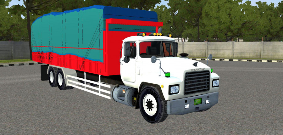 MOD BUSSID Truck Tua Mack Amerika