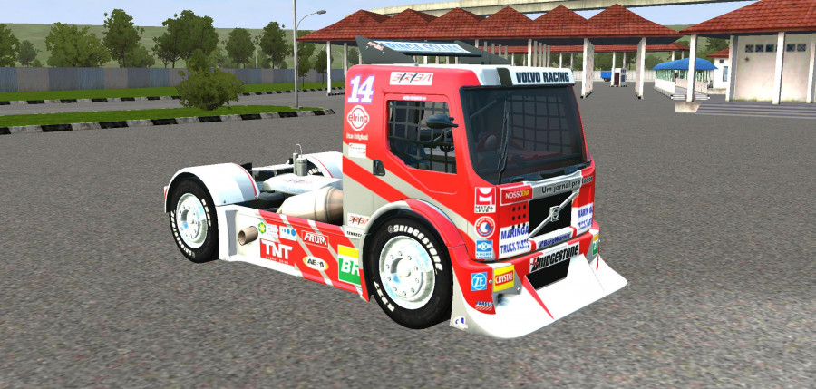 MOD BUSSID Truck Volvo Racing Balap