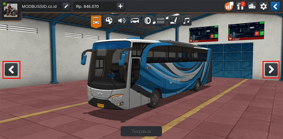 Tekan tombol pagnation